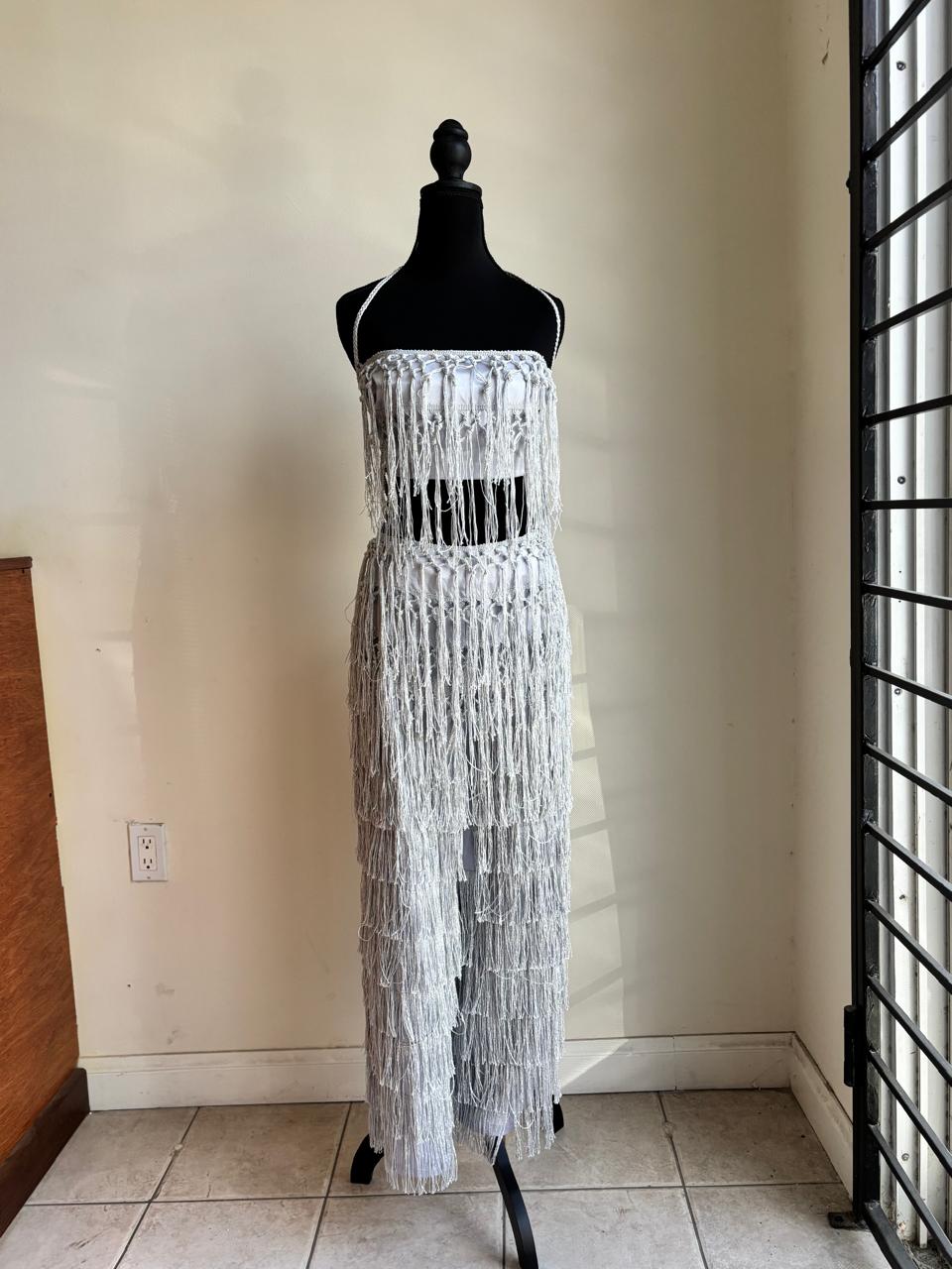 City lights silver Fringe Set